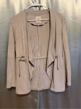 Thread & Supply Open-Front Jacket in Taupe